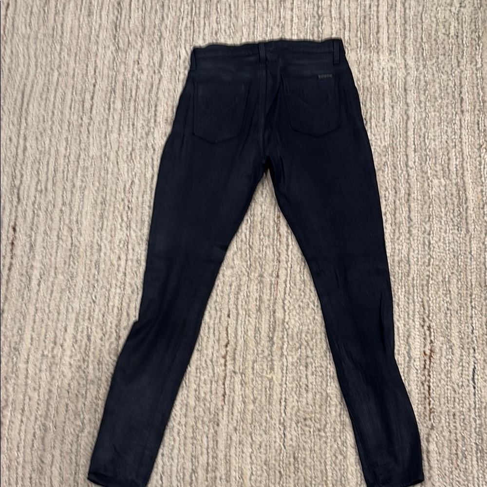 Hudson Jeans Skinny in Very Dark Blue w slight shimmer